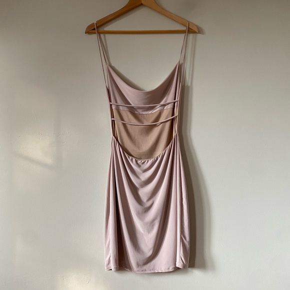 SAINTS Champagne Y2K Party Cocktail Dress - Picture 2 of 2